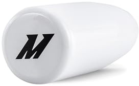 Mishimoto MMSK-WH Weighted Shift Knob, with 3 Thread Pitch Inserts for Universal Fit, White Steel