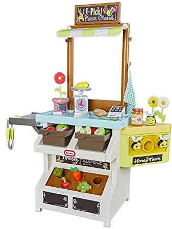 Little Tikes® 3-in-1 Garden to Table Market Pretend Garden Food Growing and Cooking Toy Role Play Kitchen Playset for Multiple Kids and Toddlers