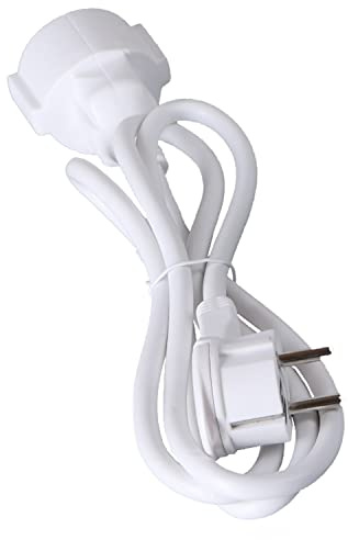 Verlängerungskabel OR-AE-13194(GS)/1,5M weiß mit Flachstecker 1,5m