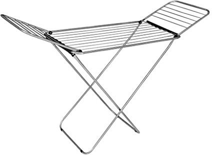 Cofan Tendedero de Suelo | con Alas Plegables | Fabricado en Acero Inoxidable y Polipropileno | Medidas: 51 x 177 x 90 x 108 cm