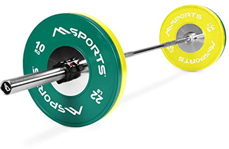 OLYMPIA SET PROFESSIONAL STUDIO - Olympia Hantelstange mit Verschluss + Gewichtsscheiben auswählbar - Olympia Hantelscheiben