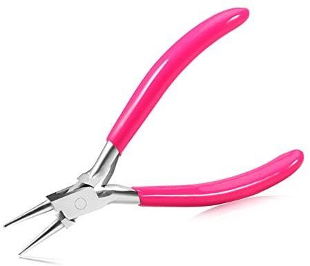 SPEEDWOX 6 Inches Round Nose Pliers for Jewelry Making Smooth Jaw, Wire Looping Pliers for Bending Shaping Wires Professional Beading Hobby Work Craft DIY Supplies