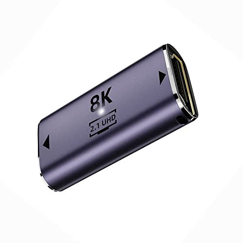 cablecc HDMI bus à bus HDMI 2.1 ultra HD Extended Gold Converter adapter prend en charge la télévision haute définition 8K 60HZ