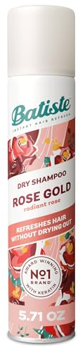 Batiste Dry Shampoo, Rose Gold, Refresh Hair and Absorb Oil Between Washes, Waterless Shampoo for Added Hair Texture and Body, 5.71 oz Dry Shampoo Bottle