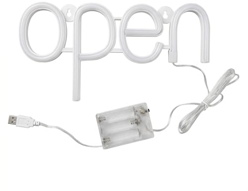 LED Neon Open Sign, Neon Open Signs High Brightness Light Weight Easy to Install for Business Outdoor Use