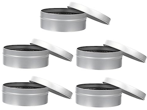 Beatifufu 5 Sets Makeup Brush Cleaning Box Brush Cleaning Tools Sponges for Eye Shadow for Travel and Daily Use
