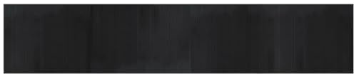 vidaXL Teppich, Bambusteppich Rechteckig, Bambusmatte rutschfest für Wohnzimmer, Läufer Küchenteppich Flurteppich, Modern, Schwarz 80x400cm Bambus