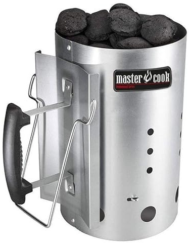 Accenditore Carbone Carbonella per Barbecue in Acciaio Master Cook
