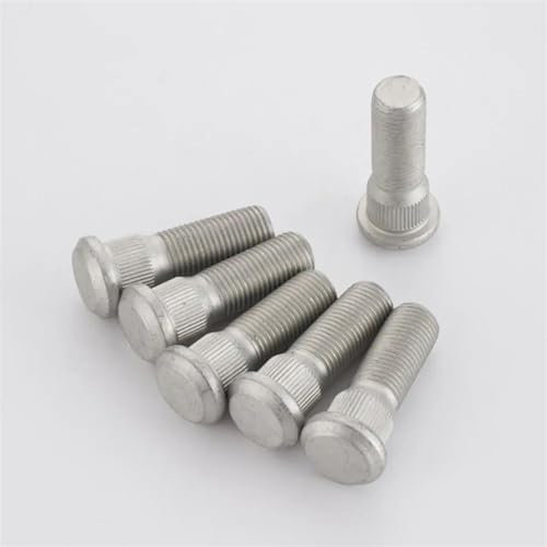 Cttabkl Kompatibel Mit Toyota Für Land Für Cruiser Für Sequoia Für Tundra 53 Mm Rändelung 16,3 Mm M14 X 1,5 Radschrauben Muttern Stehbolzen 9094202083 9094202077 Radschraubenmuttern