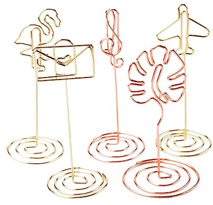 Tofficu Metall Desktop Clip Nachricht Clips Clip Flamingo Flugzeug Hinweis Umschlag Memo Clip