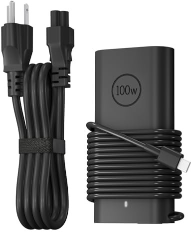100W USB C Laptop Charger for Dell Laptop Charger Compatible with Dell XPS 15 9520 9510 9500 XPS 17 9720 9710 9700 Precision 5680,Latitude 7640 9440, Inspiron 14 Plus 7430 AC Adapter USB C Power Cord