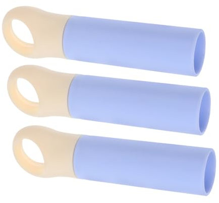 ABOOFAN 3pcs 22mm Broom Handle Replacement Grips Mop Stick End Caps Dustpan Pole Handle Grip Light Blue Cleaning Tool Accessories for Home and Garden