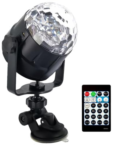 Mikikit Rotating Lantern Led Spherical Stage Lights Crystal Disco Light Party Lighting for Car Decoration