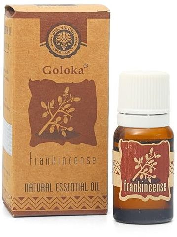 Goloka - Aceite esencial 100% natural para aromaterapia, ambientador, difusor, lámpara de fragancia, humidificador, velas y jabones (10 ml, incienso)