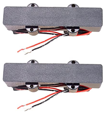 JB Bass-Tonabnehmer für E-Bass, 4 Saiten, Schwarz, 2 Stück
