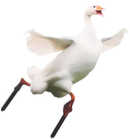 KITANDOVE Acryl-Gans Gartenstecker Wasserdichtes Verspieltes Tier-skulpturen- Für Garten Terrasse Und Rasen Charmante Gartendekoration Für Innen Und Außenbereiche