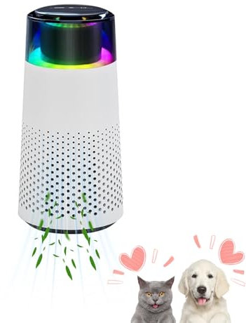 Purrair - Luftreiniger,furfresh - Eliminiere Katzengerüche Auf Autopilot,purrair - Luftreiniger Katzen,Eliminate Cat Odours On Autopilot,Tragbarer Luftreiniger Mit Sieben Farben Und Zwei Gängen-B