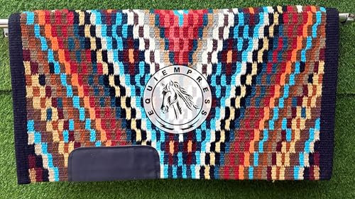EQUIEMPRESS Sattelunterlage Western Ranch/Westernsatteldecke aus Neuseelandwolle, Top Wool Pad Sensor Flex (Anpassung möglich) A-924 (34 x 42)