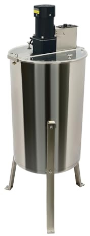 Extractor de miel eléctrico, extractor de miel, extractor de miel, con tapa, 370 rpm, acero inoxidable, extractor de miel, extractor de miel, extractor de miel, extractor de miel, 38 x 60 cm