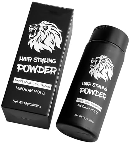 Hårstyling pulver 15 g – styling hårpuder – skölj lång varaktig vård volym ge rotlyftande textur ge för kvinnor och män perfekt för och på språng