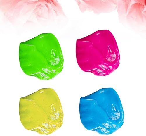Uonlytech Reinigungsgel Zufällige Farbe 82g pro Packung 4 Stück pack mit Staubentfernung Multifunktionales Gel zur Reinigung von Tastaturen und Lüftungsschlitzen für