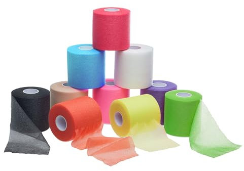 ZiATEC Power Underwrap - pré-enveloppe non adhésif | sous pansement en mousse pour ruban adhésif sportif, fixation des cheveux, bandage élastique, couleur:turquoise