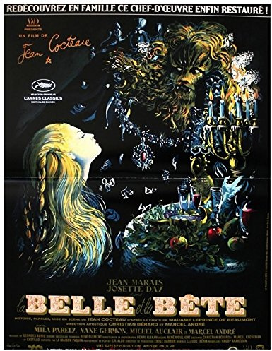 Original Kinoposter, Motiv: Die Schöne und das Biest, kleines Format (53 x 40 cm, gefaltet)