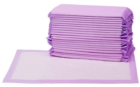 Amazon Basics Katzenstreu-Pads, 20er-Pack, Zitronenduft, Violett/Weiß