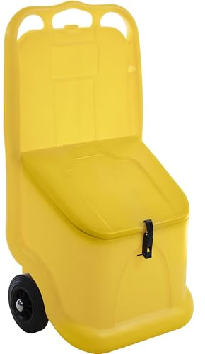 eurokraft basic | Streuwagen | Ideal für Schüttgut, Inhalt 75 l, gelb