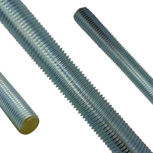 Gewindestange - M18 x 1000 mm - (2 Stück) - DIN 976 / DIN 975 - Güte 8.8 - galvanisch verzinkt - SC976 - SC-Normteile