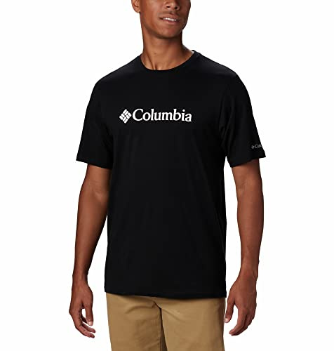 Columbia CSC Basic Logo Short Sleeve, Maglietta A Manica Corta Uomo, Black, M