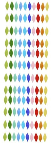 VILLCASE 3 Sets Mosaikfliesen-set Blattförmiges Glas Bastelzubehör Für Heimdekoration Partydekoration 42 Stück * 3