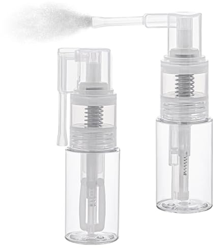 Jeffdad 2 Stk. Glitzer Staubwedel Zerstäuber, 35ml Essbare Glitter-Sprühflasche leer, Mehrzweck-Pulversprühflasche aus transparentem Kunststoff für Kuchen Craft Scrapbooking Kartenherstellung