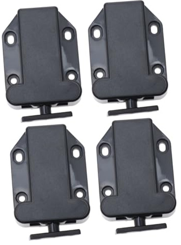 Housoutil Lot de 2 Serrures de Porte de Sécurité à Verrouillage Automatique Faciles à Installer Appuyez pour Ouvrir pour Armoire 2 Pièces