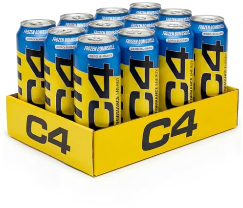 Cellucor C4 Performance Energy Carbonated 500ml x 12 Frozen Bombsicle Multi-ling