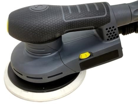 MYVVKIA Lucidatrice 6 Pollici 150mm Macchina per Carta vetrata elettrica per lamiera per Auto Stucco per Metallo Legno per levigatura Levigatrice eccentrica 5mm Lucidatrice per l