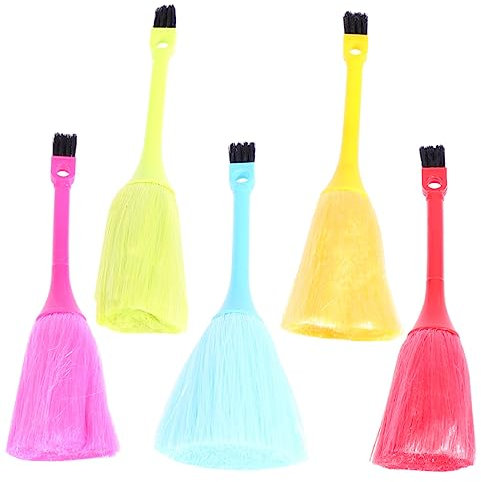 UKCOCO 5pezzi Spazzole Per Pulizia Della Tastiera Multifunzionali Kit Per Casa e Ufficio Giallo Verde Blu Rosso Per Dettagli e Fessure