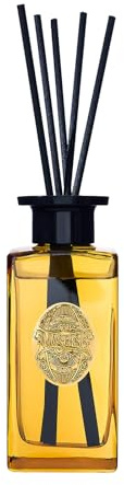 M&SENSE Lyxig doftspridare av vass 180 ml, nytt hem doftande med naturliga eteriska oljor, långvarig med 7 pinnar, giftfri hemdoft för sovrum, badrumsdekor, elegant glasflaska