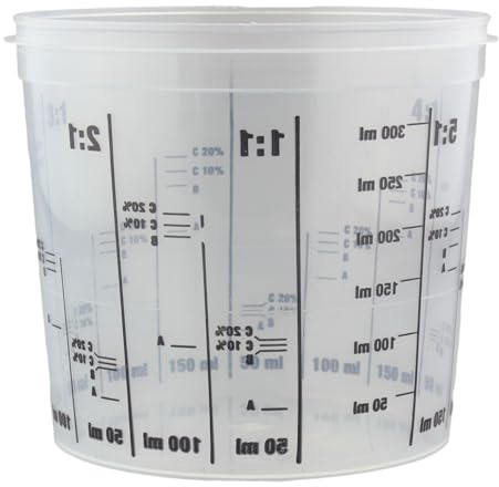 Alex Flittner Designs Lackmischbecher Messbecher 375-2300ml - Mischbecher für Autolack & Epoxidharz, 2:1 Bis 6:1 Mischbecher, Lackmischbecher 375-2300ml (100, 1400ml)