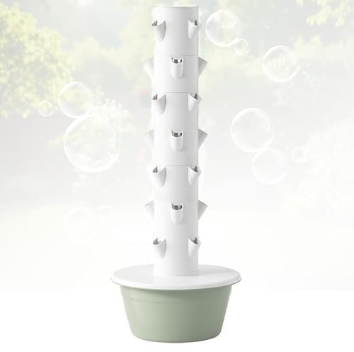 SHEUAO Tour Hydroponique,Système De Culture De Tour Hydroponique,Tour De Jardin Aeroponics Kit,Système De Culture Hydroponique D'intérieur,pour Le Jardinage De La Cuisine À La Maison,Green-53X165CM