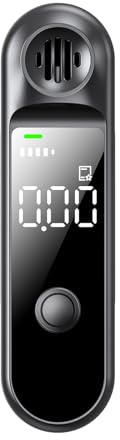 ZBK Éthylotest Portable sans Contact - Éthylotest Professionnel avec écran LCD, Chargement Rapide USB-C, Mesure Précise, Outil de Test d'alcoolémie pour Usage Personnel ou Multi-utilisateurs