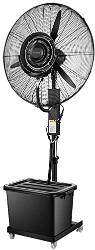 OUKMXSY Ventiladores nebulizadores para Exteriores, con Altura Ajustable, Impermeables, para Patios, restaurantes, garajes y gimnasios (71 cm/28 Pulgadas)