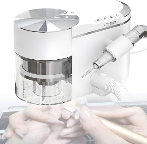 MINHUIJIHUI Ponceuse Polissoir Aspirateur 2-en-1, Haute Puissance 30 000 TR/Min avec Direction Réversible, Silencieux ≤68dB et Tuyau Extension pour Graveurs et Dentistes