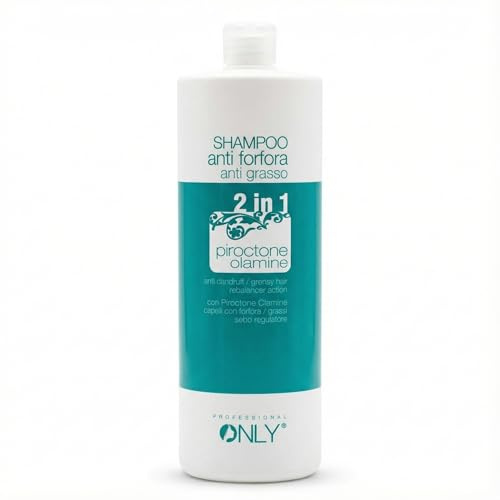 Shampoo Professionale Antiforfora e Anti-Grasso 2 in 1, 1000ml | Extra Large, Controllo Sebo Duraturo, Capelli Puliti e Leggeri più a Lungo, Effetto Volume, Prolunga la Piega