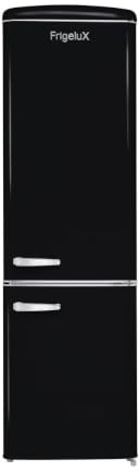 FrigeluX Réfrigérateur Combiné Retro Vintage Noir 244L CB255RND
