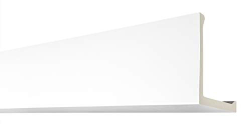 Striscia di copertura per tubi e cavi di 2 metri 150x150mm - PU liscio, bianco, antiurto - AB170 Hexim Perfect - modanatura d'angolo modanatura stucco profilo decorativo stucco profili decorativi