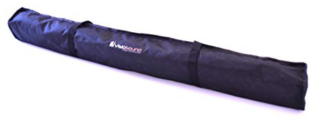 VisioSound Microphone Mic Stand Bag | Travel Gig Storage Bag for Single Microphone Stand / Ideal for Bands DJs Live Sound