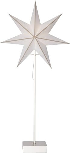 Standleuchte Astro, weiß, Ein/Aus-Schalter ca. 74x35 cm, Materal: Metall/Papier, weiß