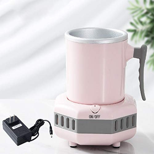 WZCXYX Mini Réfrigérateur électrique électrique Tasse De Refroidissement Rapide Réfrigérateur Oreille Lait Boisson Boisson De Thé De Café Rapide Plaque De Refroidisseur avec Tasse(Color:Rose)