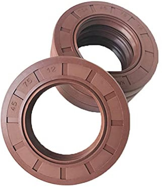 2 Stück FKM TC Wellendichtring Wellendurchmesser 22mm Außendurchmesser 35mm Fluor Covered zweilippig mit Frühling, 22x35x10mm